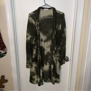 🍀4 for 25🍀 First Love | Green and White Long Cardigan